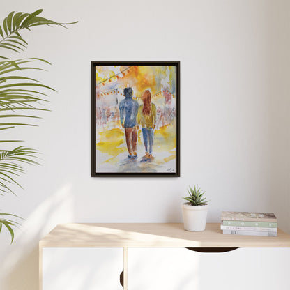 Festive At The Fair Matte Canvas, Framed (Black or Espresso). Available in sizes from 8”x10”-20”x30”