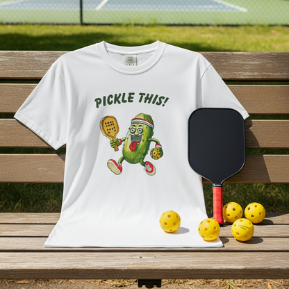 Pickle This! Unisex Garment-Dyed T-shirt (Light Colors). Available in sizes S-4XL, 16 colors.