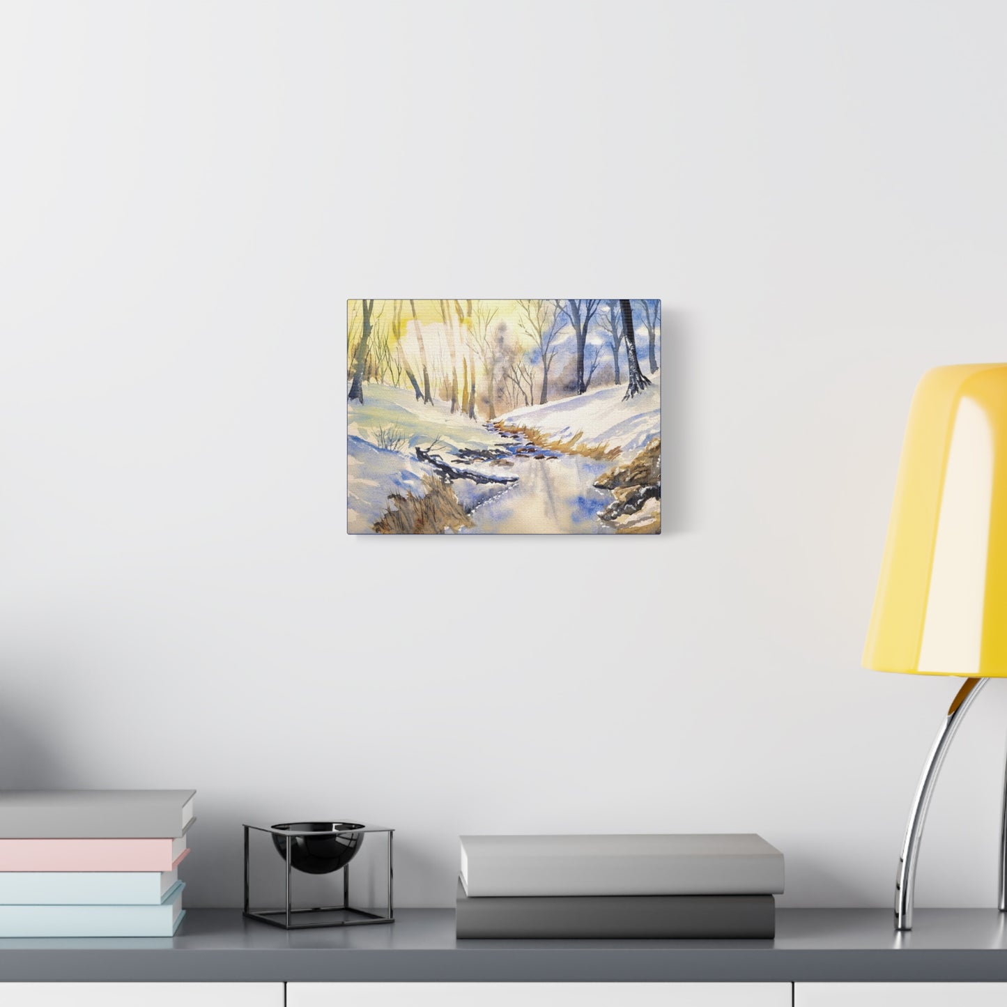 Snowy Creek Matte Canvas, Stretched, 1.25". Available in sizes 10” x 8”-18” x 12”