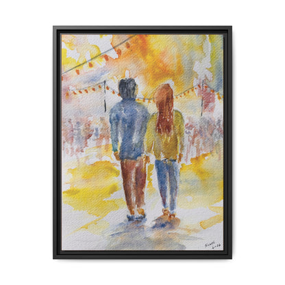 Festive At The Fair Matte Canvas, Framed (Black or Espresso). Available in sizes from 8”x10”-20”x30”