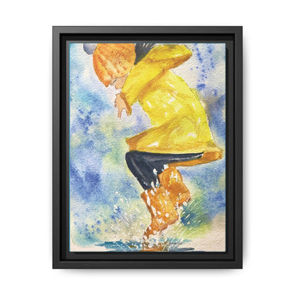 Spring Splash Matte Canvas, Framed (Black or Espresso). Available in sizes from 12”x18”-16”x24”