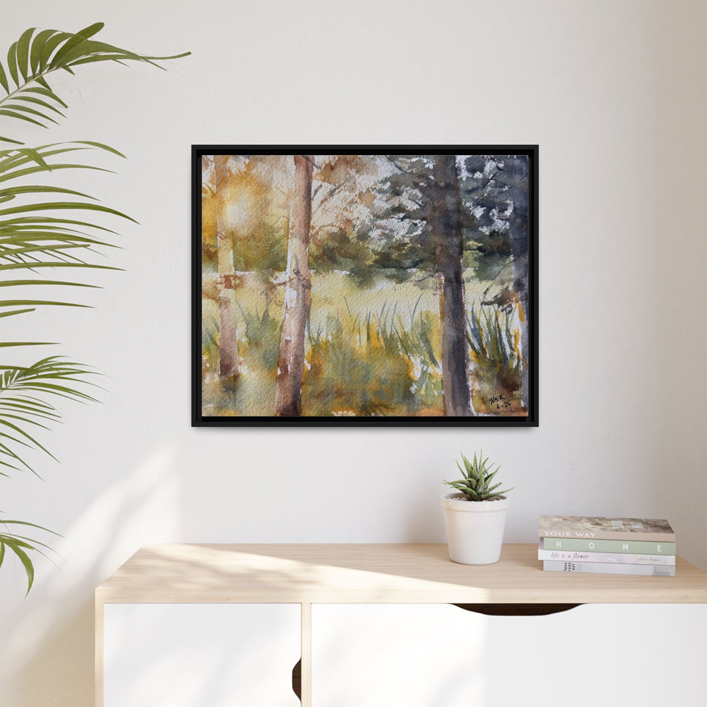 Golden Hour — Framed Matte Canvas