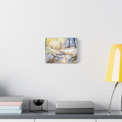 Snowy Creek Matte Canvas, Stretched, 1.25". Available in sizes 10” x 8”-18” x 12”