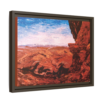 Red Rocks, Framed (Black or Espresso). Available in sizes from 10”x8”-18”x12”