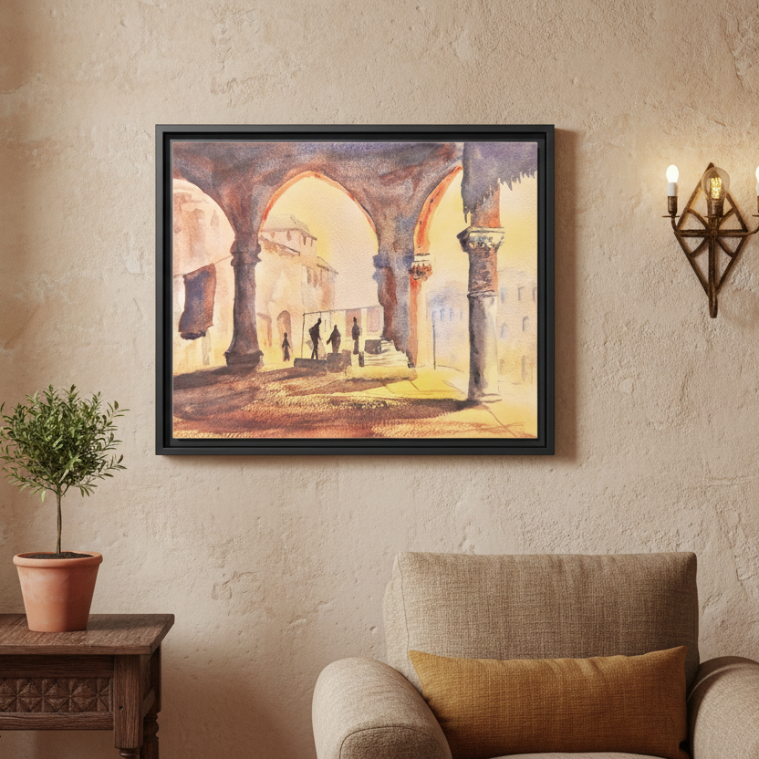 The Carpet Merchant, Framed (Black or Espresso). Available in sizes from 10”x8”-32”x24”