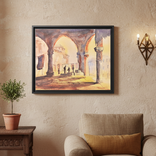 The Carpet Merchant, Framed (Black or Espresso). Available in sizes from 10”x8”-32”x24”