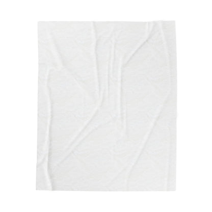 Velveteen Plush Blanket Featuring Purple Irises. Available in sizes from 30” x 40”-60” x 80”