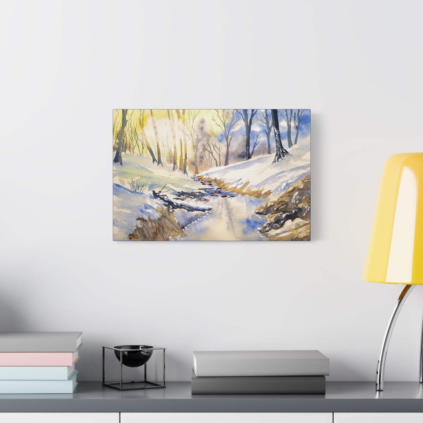 Snowy Creek Matte Canvas, Stretched, 1.25". Available in sizes 10” x 8”-18” x 12”