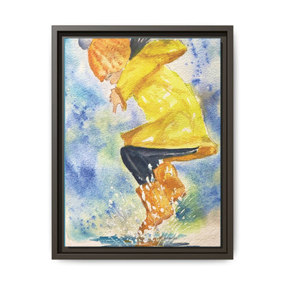 Spring Splash Matte Canvas, Framed (Black or Espresso). Available in sizes from 12”x18”-16”x24”