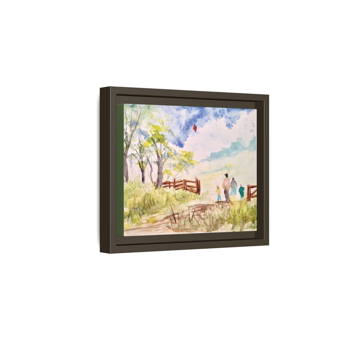 Spring Fling Matte Canvas, Framed (Black or Espresso). Available in sizes 10”x8”-16”x12”