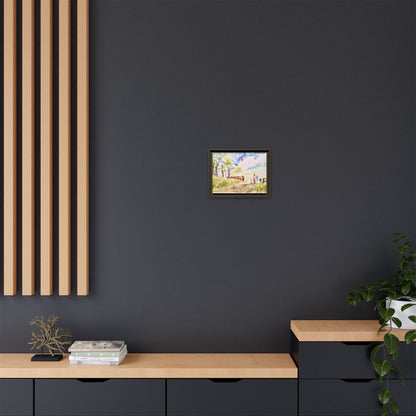 Spring Fling Matte Canvas, Framed (Black or Espresso). Available in sizes 10”x8”-16”x12”