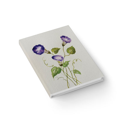 Modest Morning Glories Journal - Ruled Line