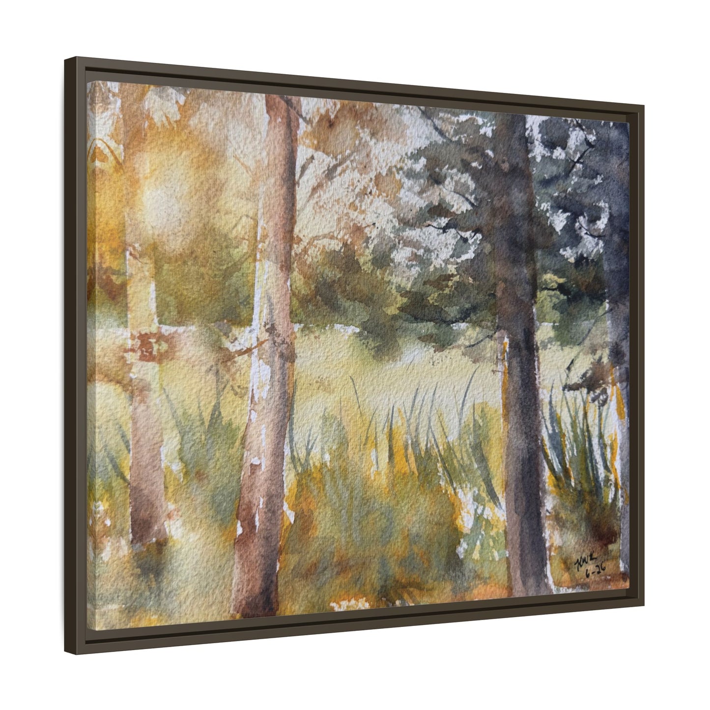 Golden Hour — Framed Matte Canvas