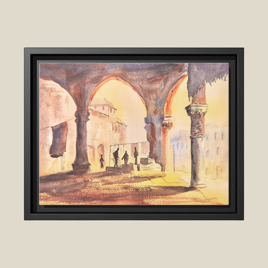 The Carpet Merchant, Framed (Black or Espresso). Available in sizes from 10”x8”-32”x24”