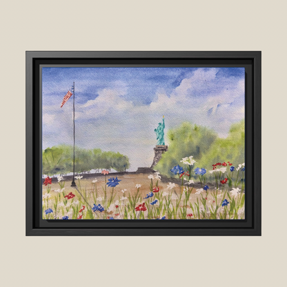 Looking for Liberty, Framed (Black or Espresso). Available in sizes from 10”x8”-24”x18”
