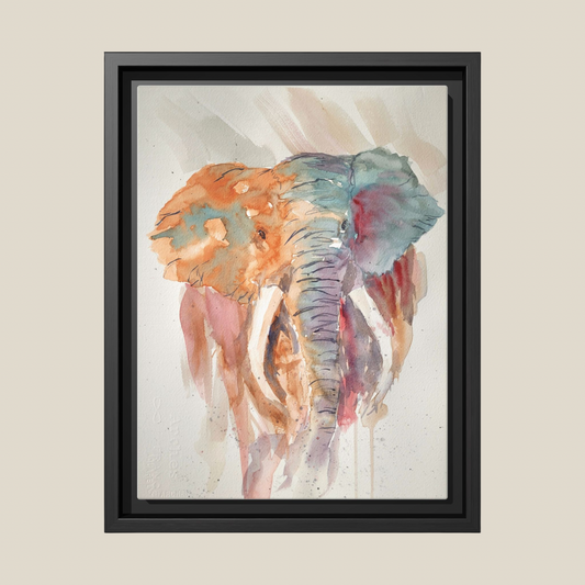 Bull In A Dust Storm, Framed (Black or Espresso). Available in sizes from 8”x10”-16”x20”