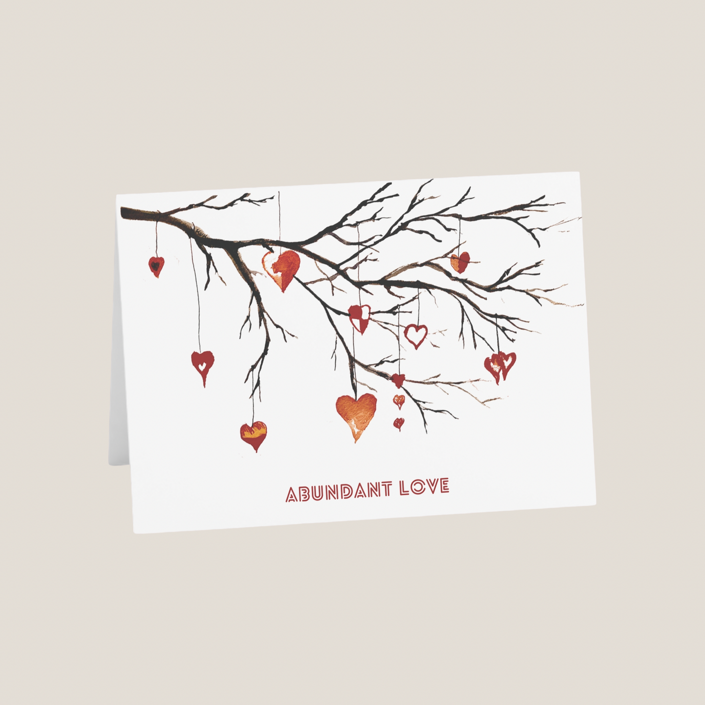 Abundant Love Blank Greeting Cards (1, 10, 30, and 50 pcs)