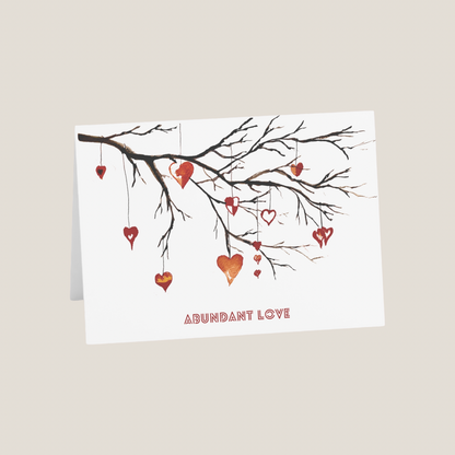 Abundant Love Blank Greeting Cards (1, 10, 30, and 50 pcs)