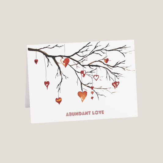 Abundant Love Blank Greeting Cards (1, 10, 30, and 50 pcs)