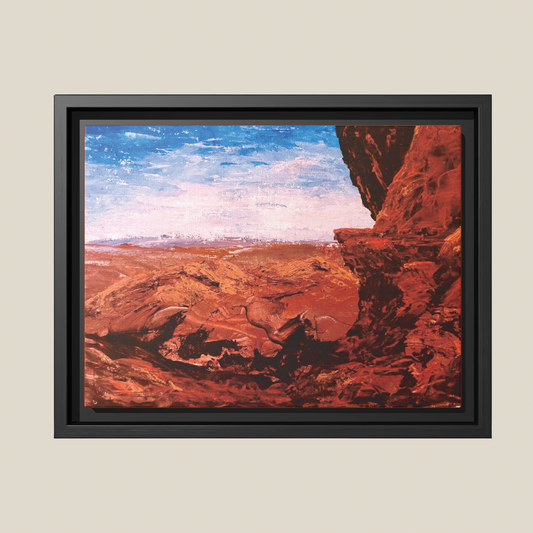 Red Rocks, Framed (Black or Espresso). Available in sizes from 10”x8”-18”x12”