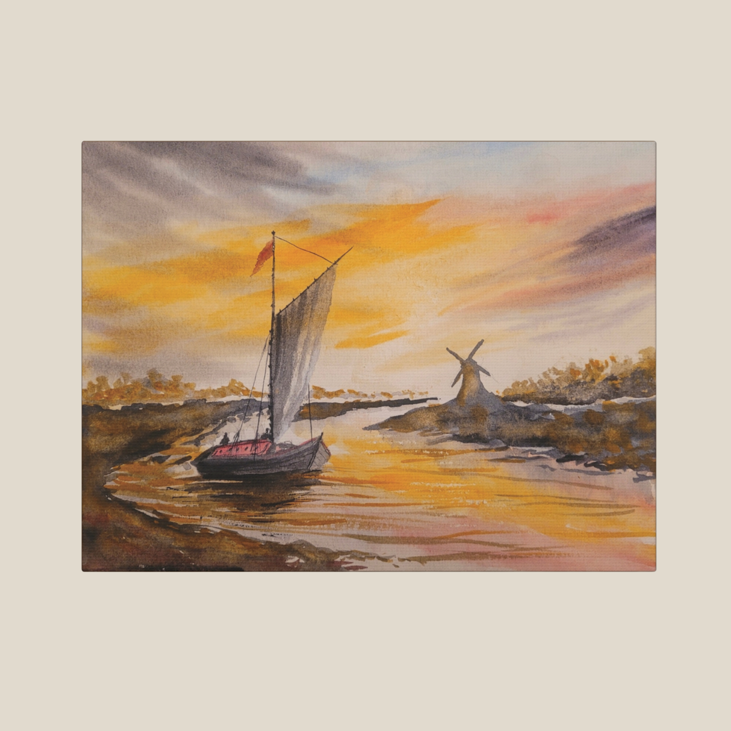 Dutchman’s Landing Matte Canvas, Stretched, 1.25". Available in sizes 10” x 8”-16” x 12”