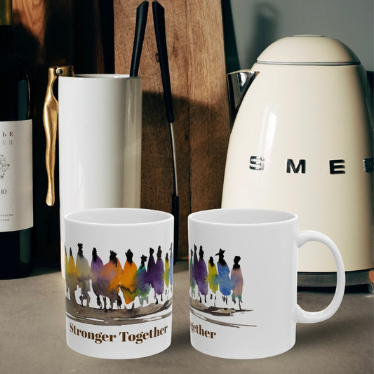 Stronger Together Ceramic Mug, (11oz, 15oz)