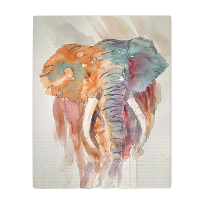 Bull in a Dust Storm Matte Canvas, Stretched, 1.25". Available in sizes 8” x 10”-18” x 24”
