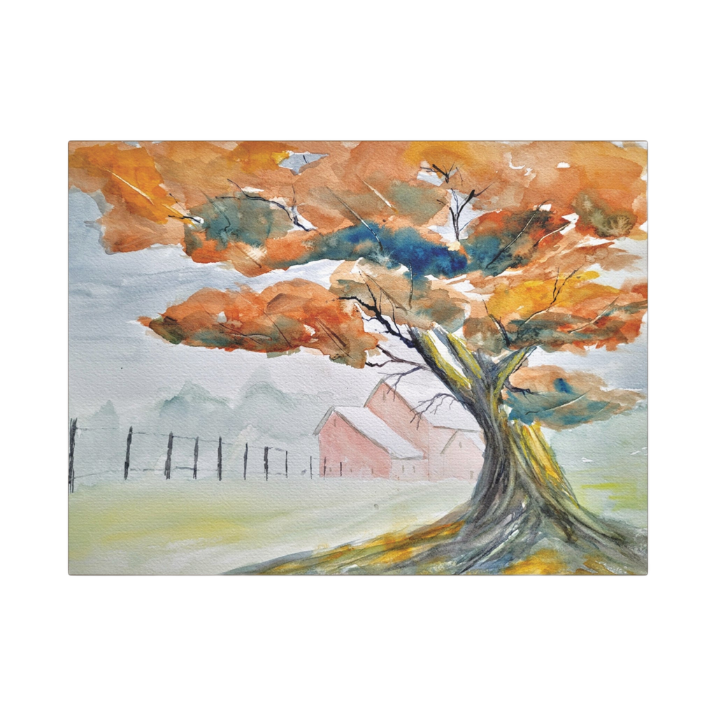 Autumn Oak Matte Canvas, Stretched, 1.25". Available in sizes 10” x 8”-20” x 16”