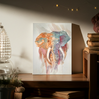 Bull in a Dust Storm Matte Canvas, Stretched, 1.25". Available in sizes 8” x 10”-18” x 24”