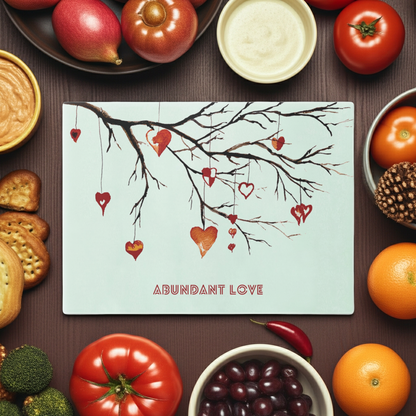 Abundant Love Cutting Board. Available in sizes 8.25” x 11”-11.25” x 15.5”