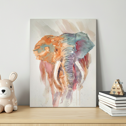 Bull in a Dust Storm Matte Canvas, Stretched, 1.25". Available in sizes 8” x 10”-18” x 24”