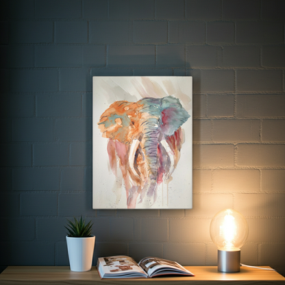 Bull in a Dust Storm Matte Canvas, Stretched, 1.25". Available in sizes 8” x 10”-18” x 24”